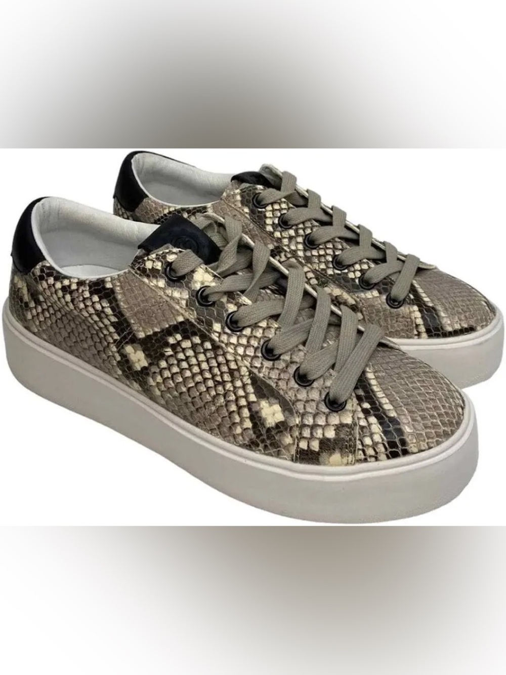 The Greats Women's Snake-Print Sneakers
